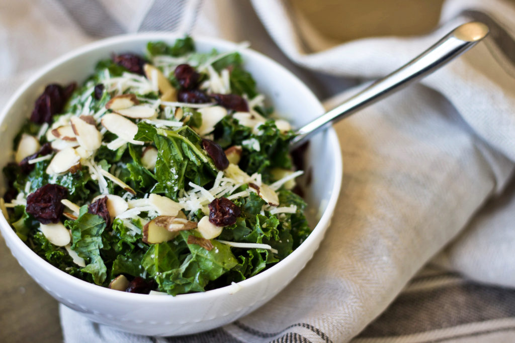 Cranberry, Parmesan, and Kale Salad