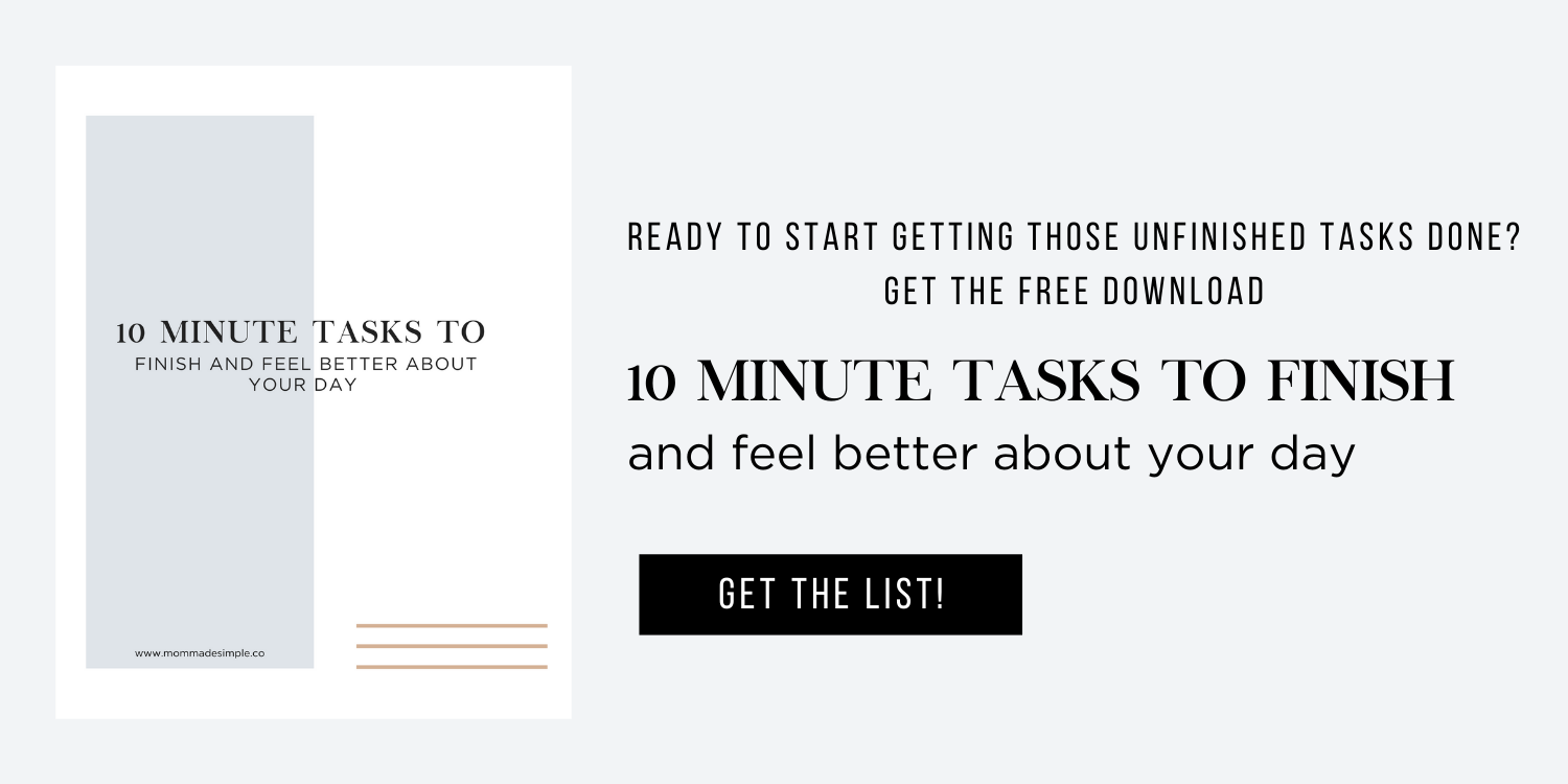 10 minute tasks